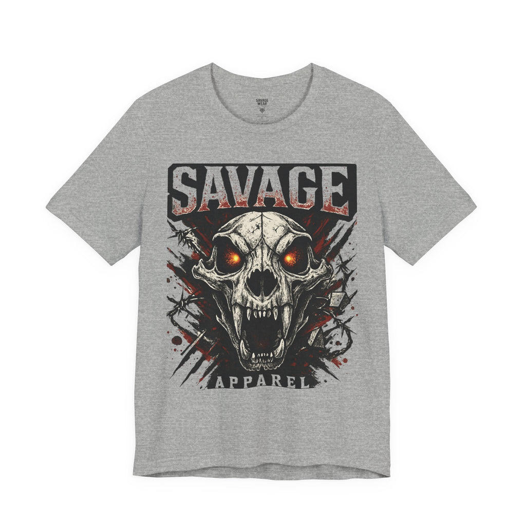 Savage Skull Tee — Graphic Horror Skull