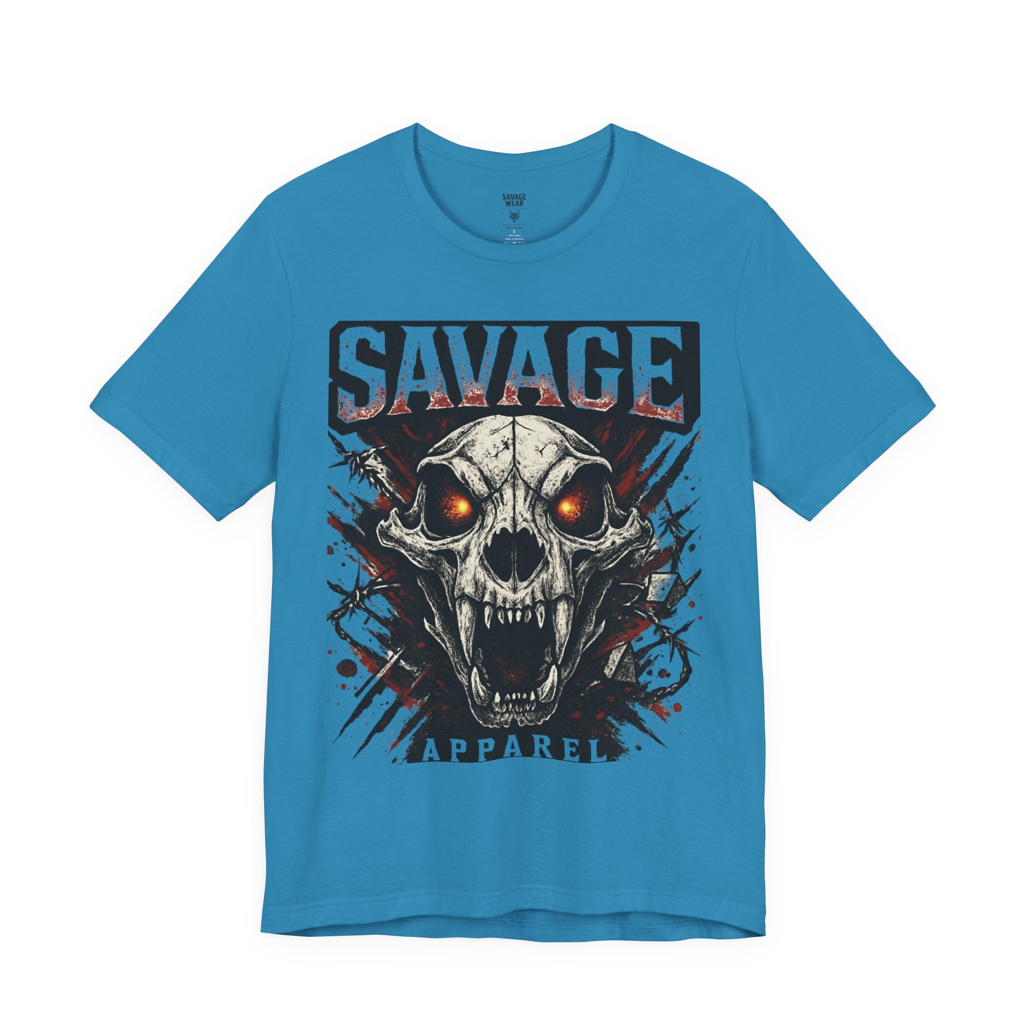 Savage Skull Tee — Graphic Horror Skull