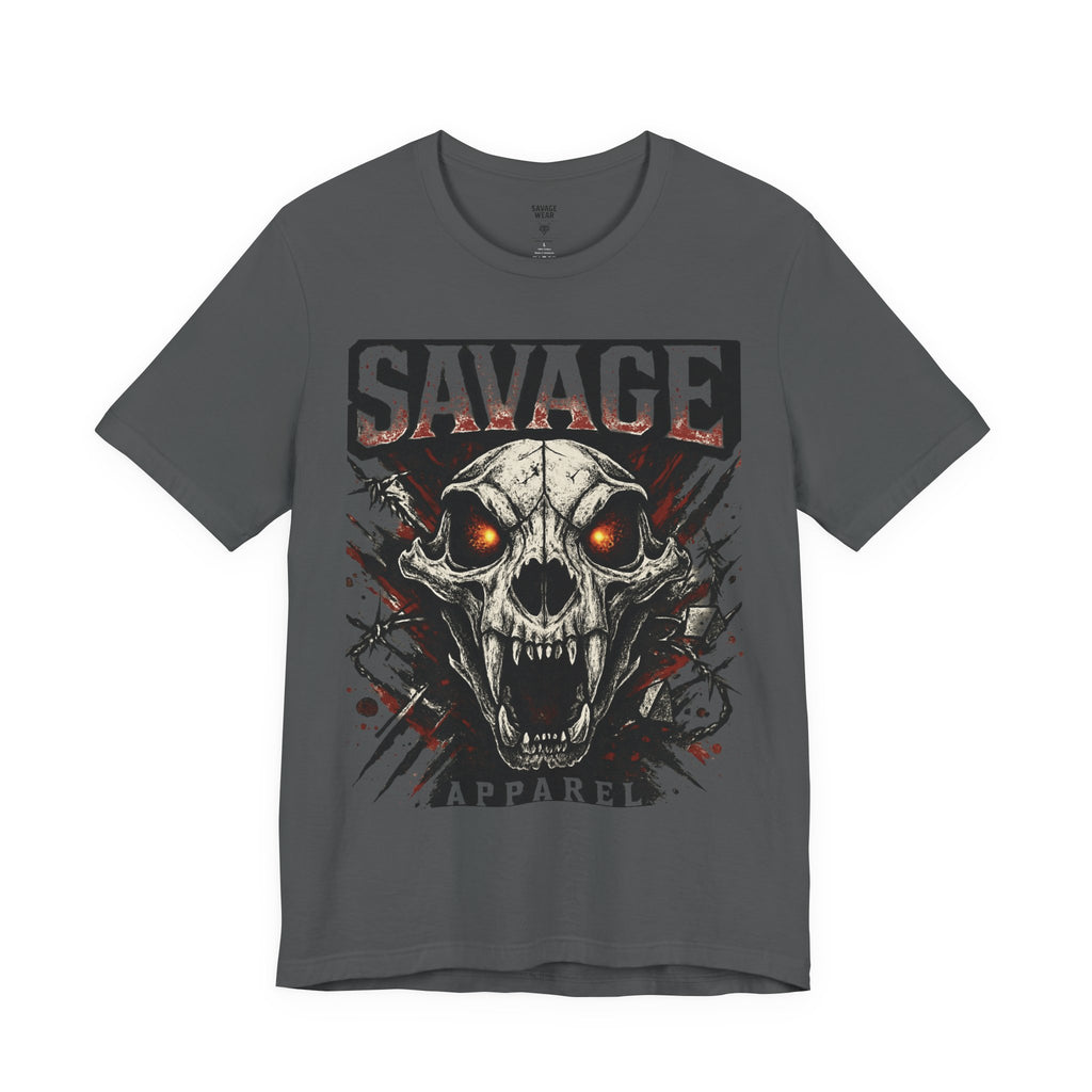 Savage Skull Tee — Graphic Horror Skull