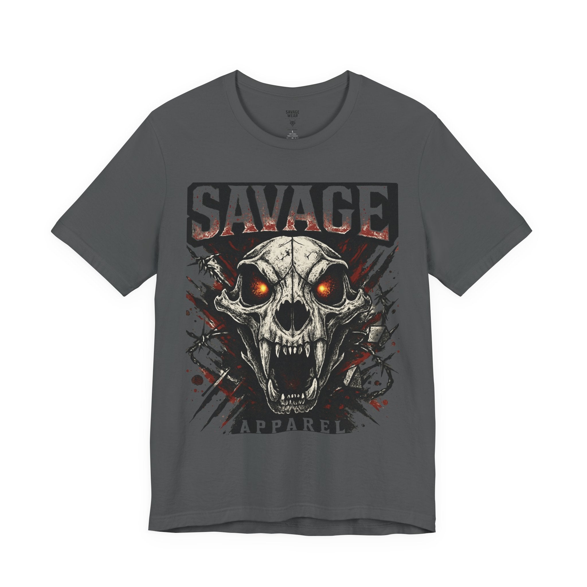 Savage Skull Tee — Graphic Horror Skull