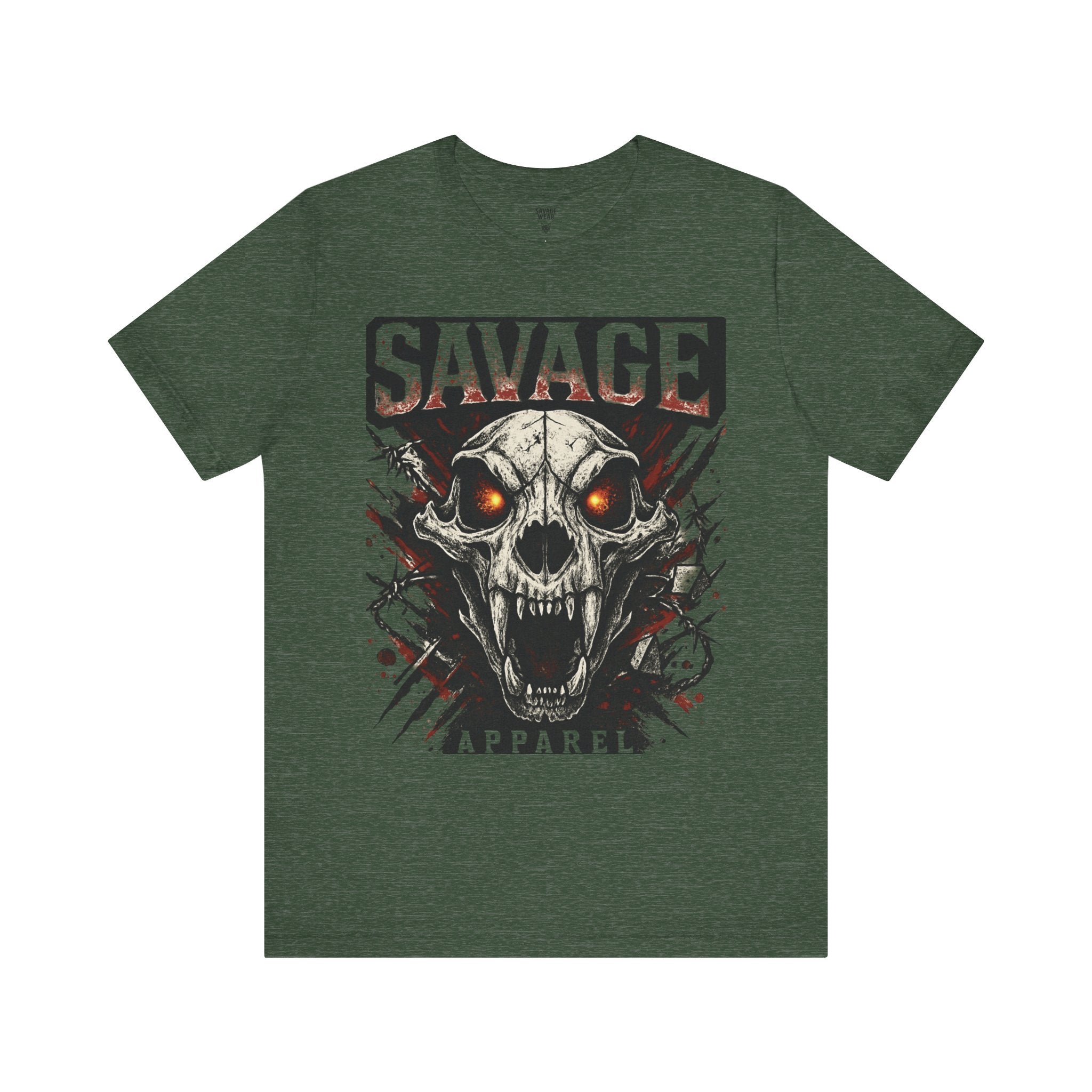 Savage Skull Tee — Graphic Horror Skull