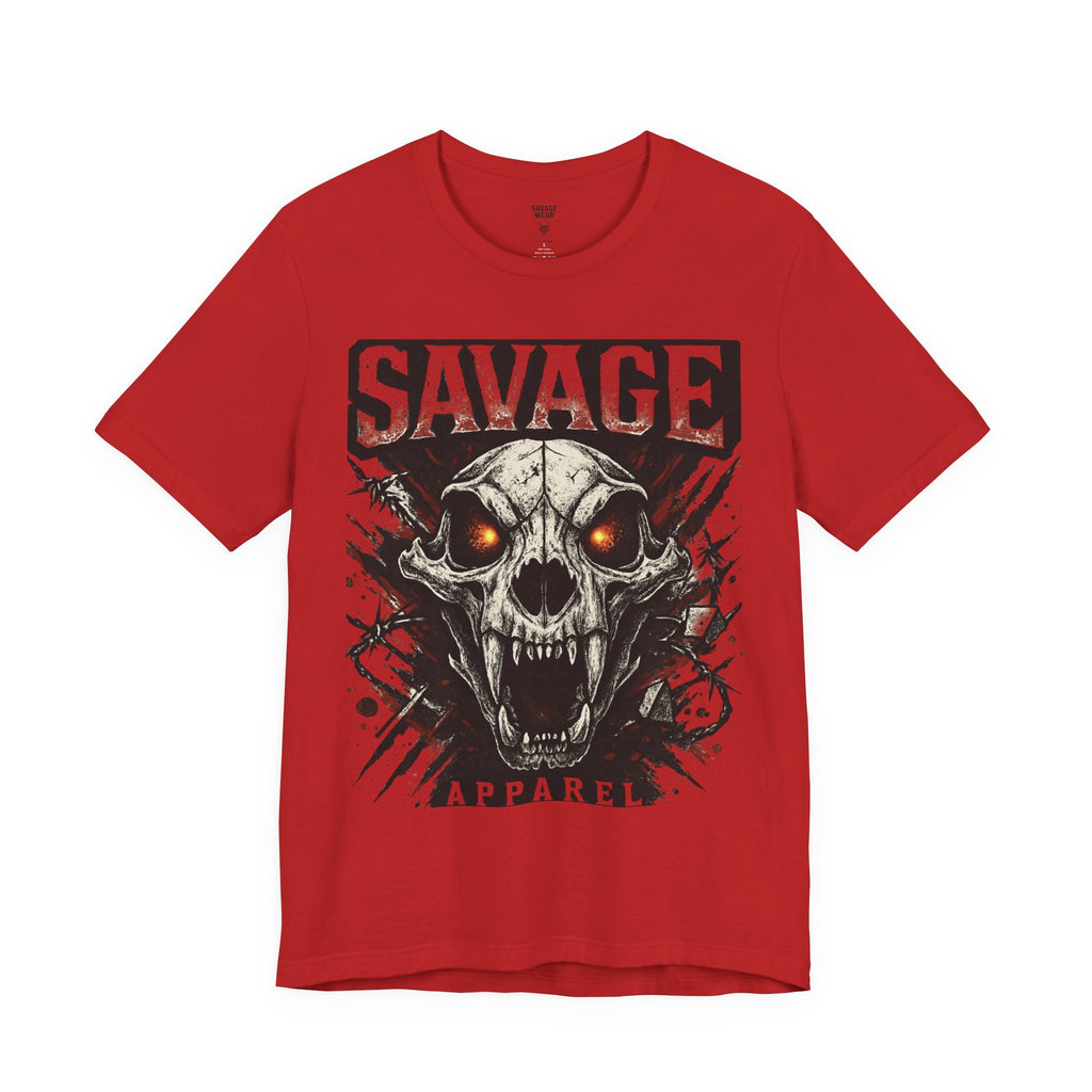 Savage Skull Tee — Graphic Horror Skull