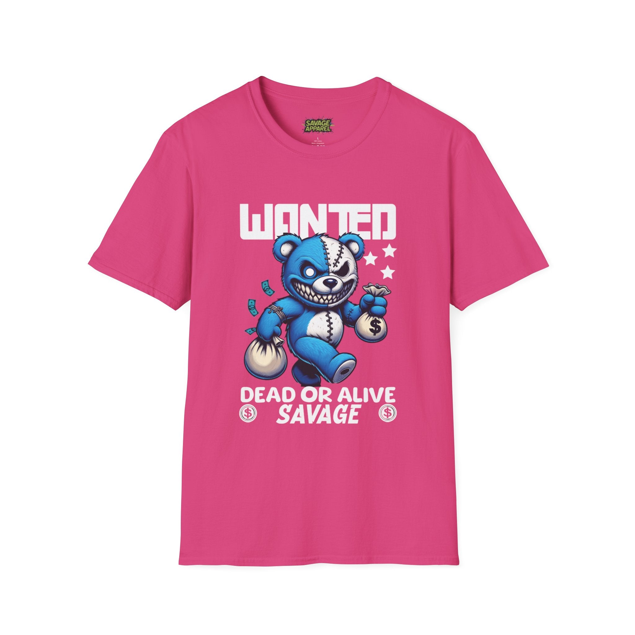 Savage Wear “Wanted Dead or Alive” Angry Bear Tee
