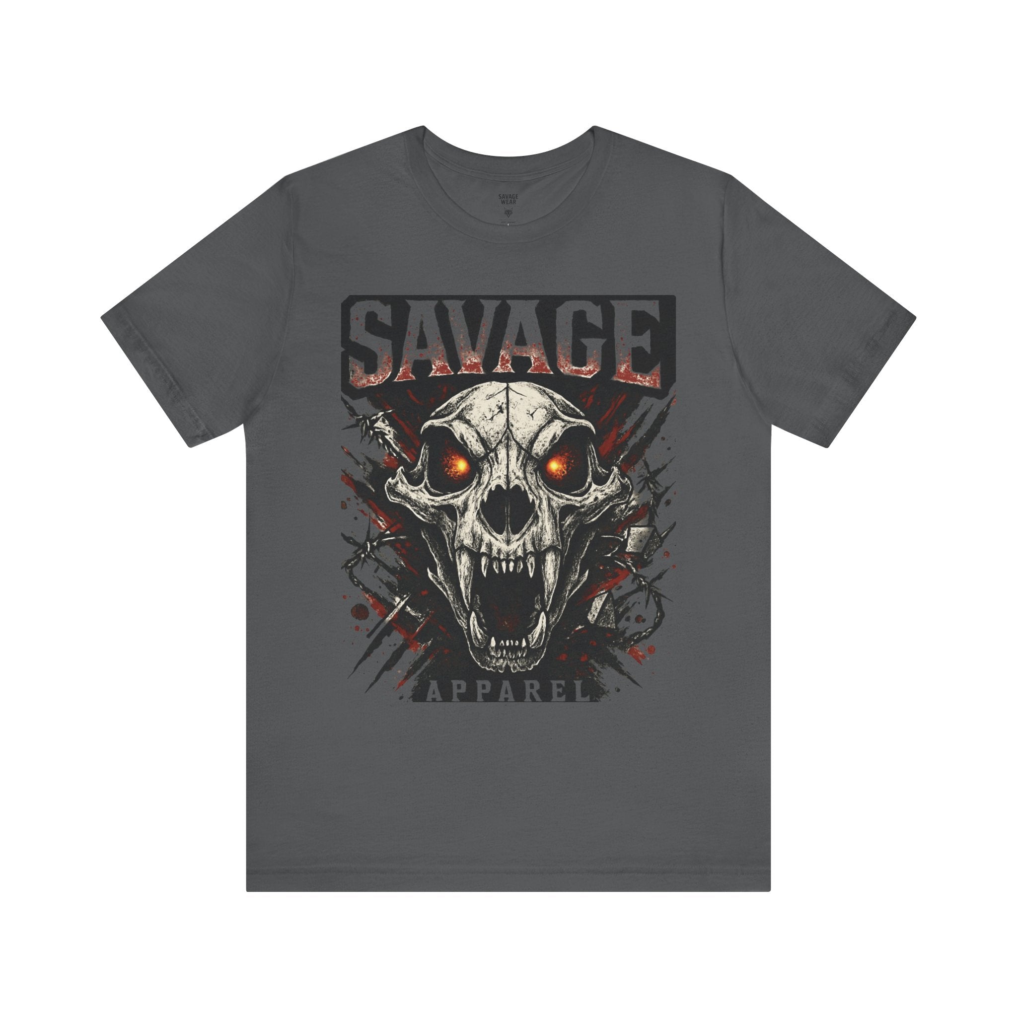 Savage Skull Tee — Graphic Horror Skull