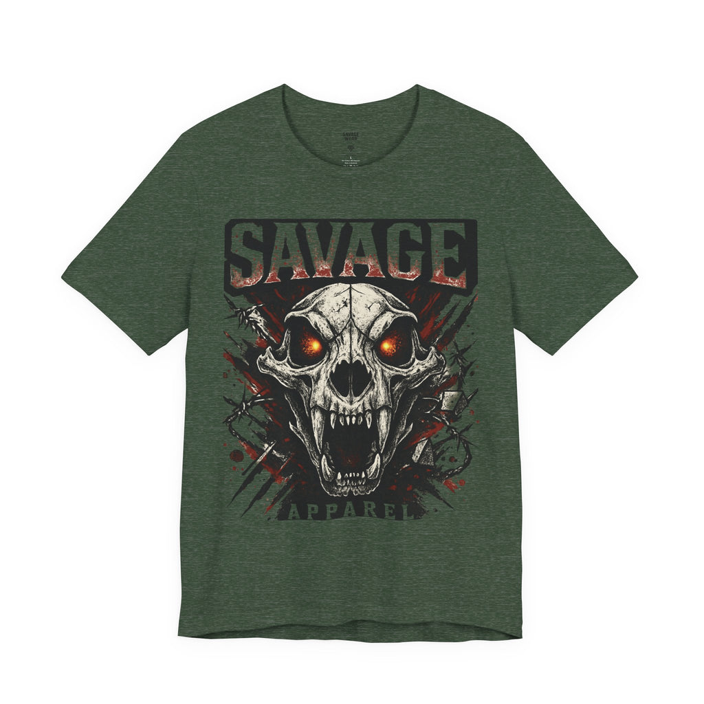 Savage Skull Tee — Graphic Horror Skull