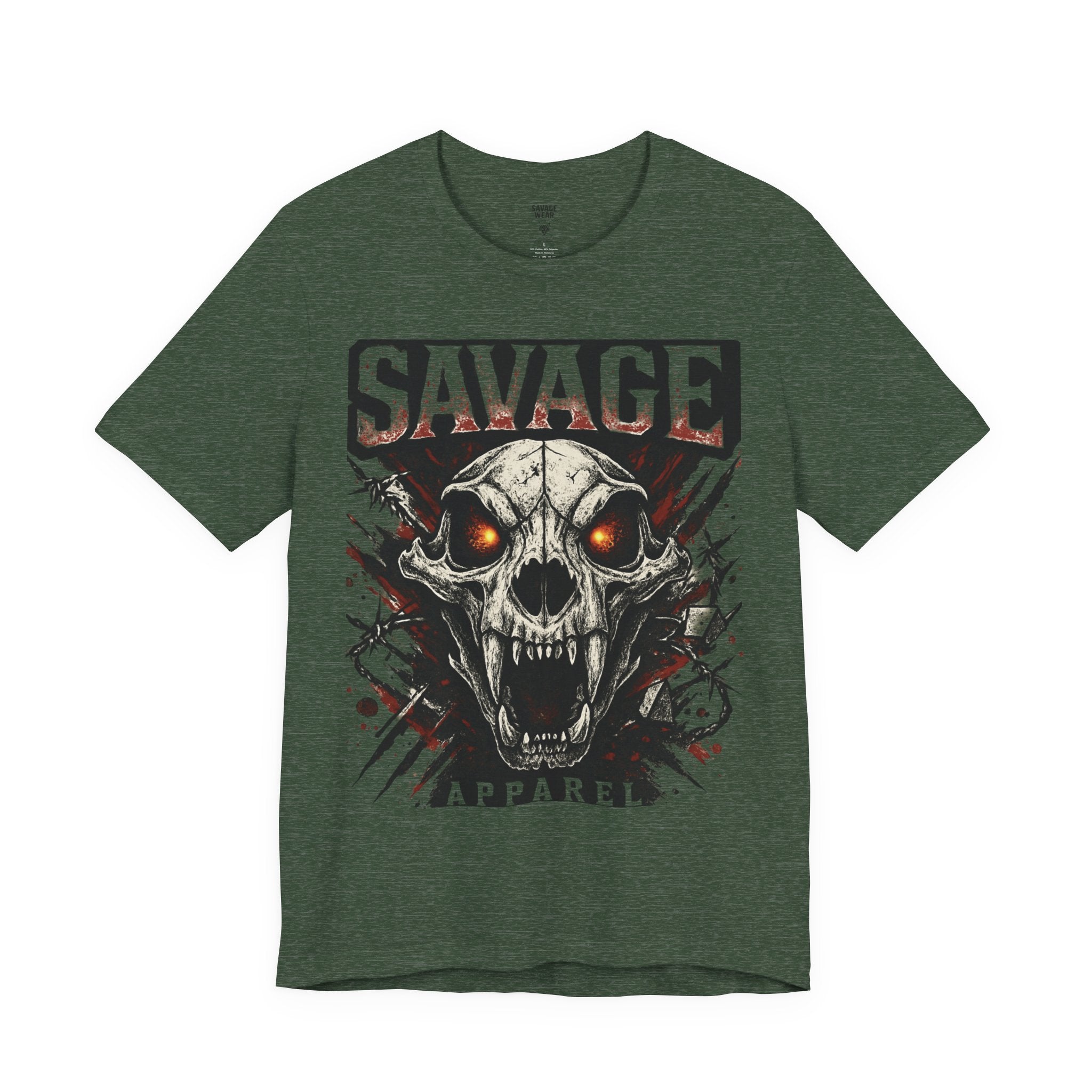 Savage Skull Tee — Graphic Horror Skull