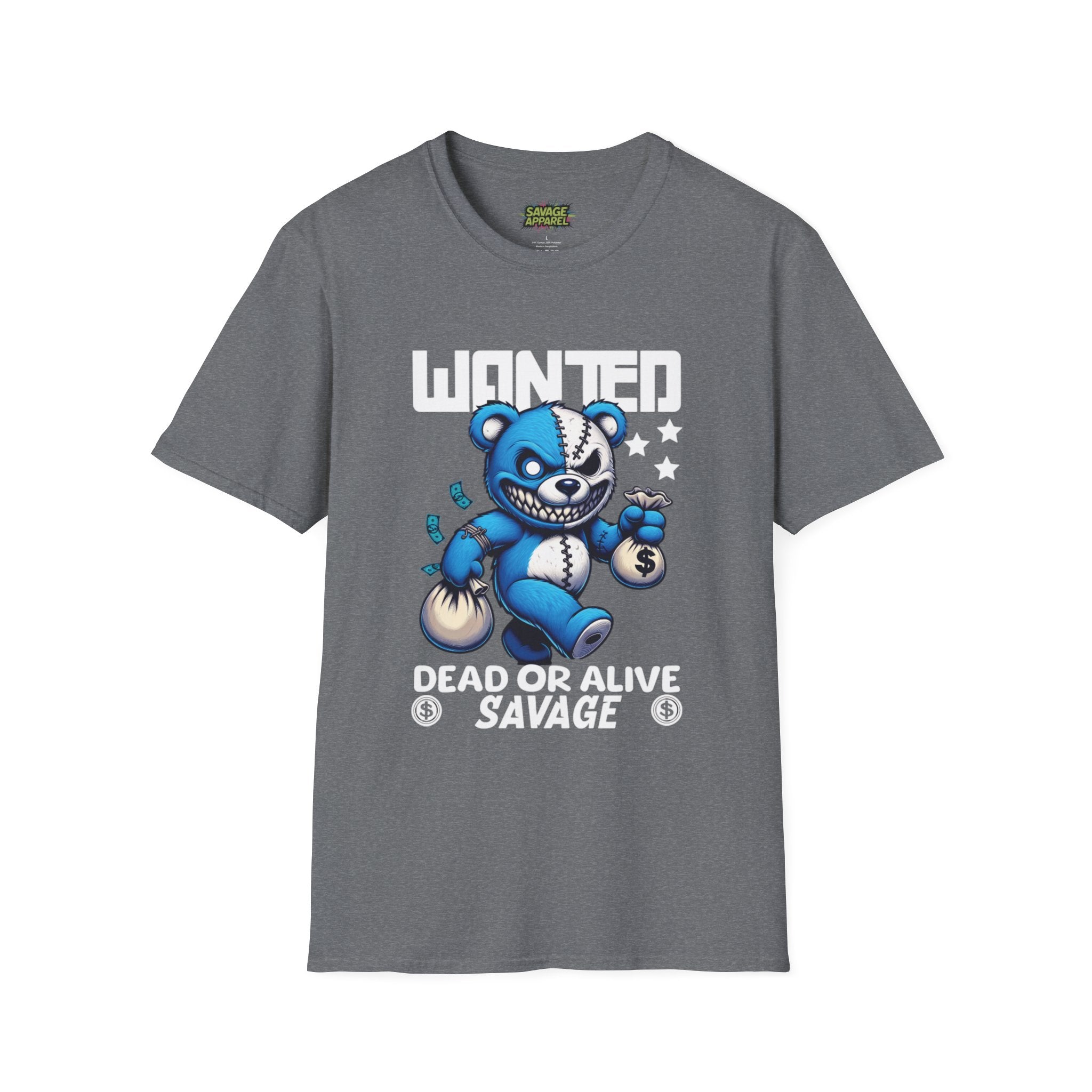 Savage Wear “Wanted Dead or Alive” Angry Bear Tee