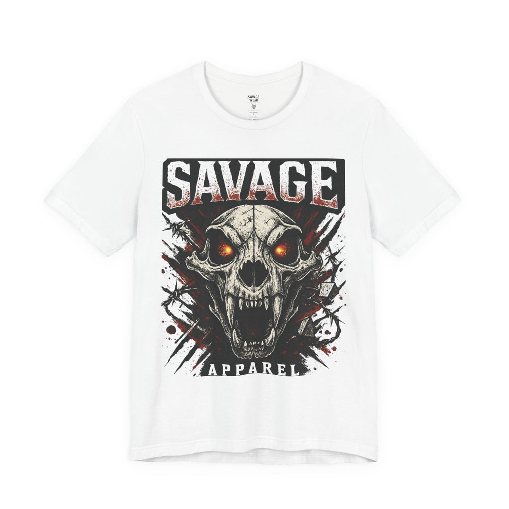 Savage Skull Tee — Graphic Horror Skull