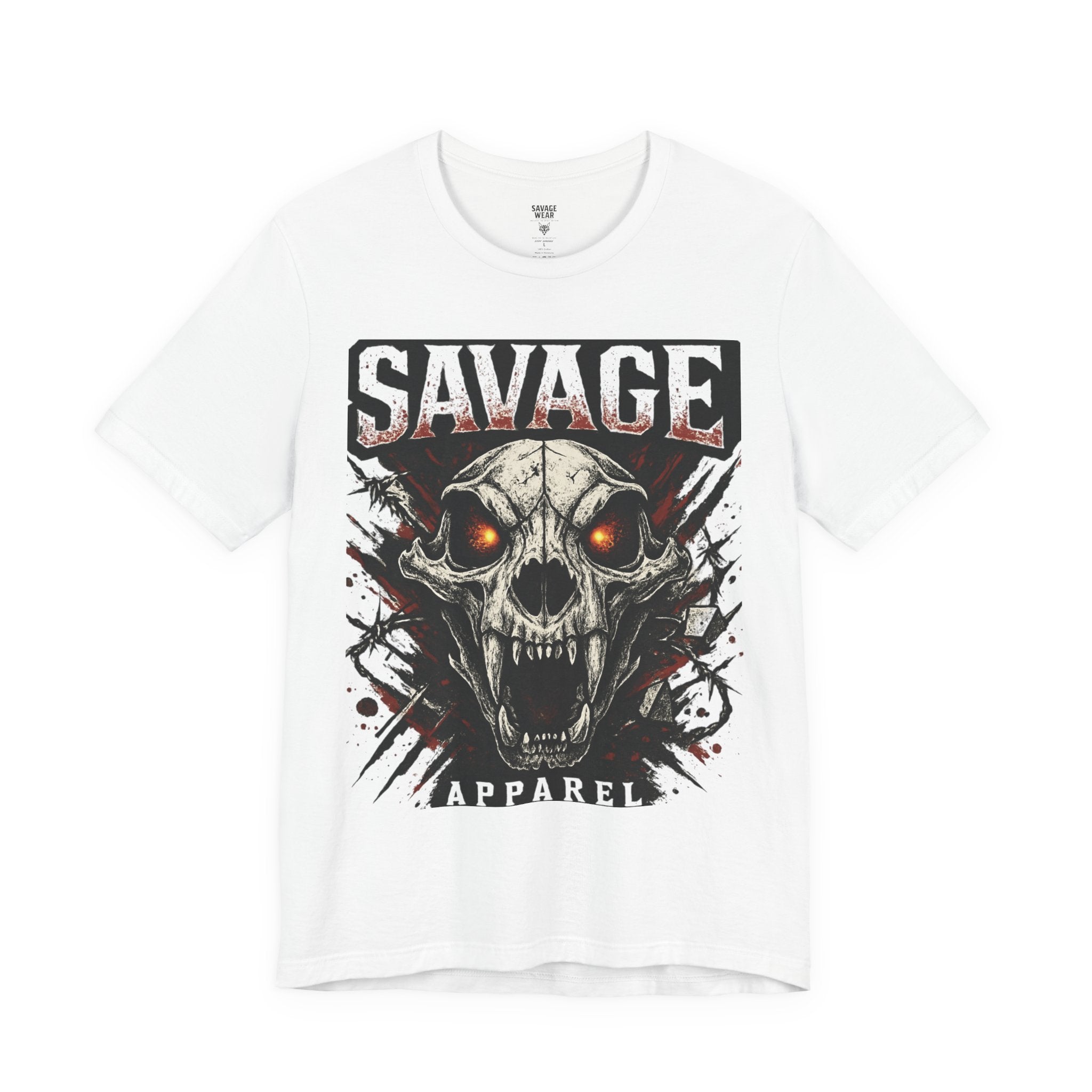 Savage Skull Tee — Graphic Horror Skull