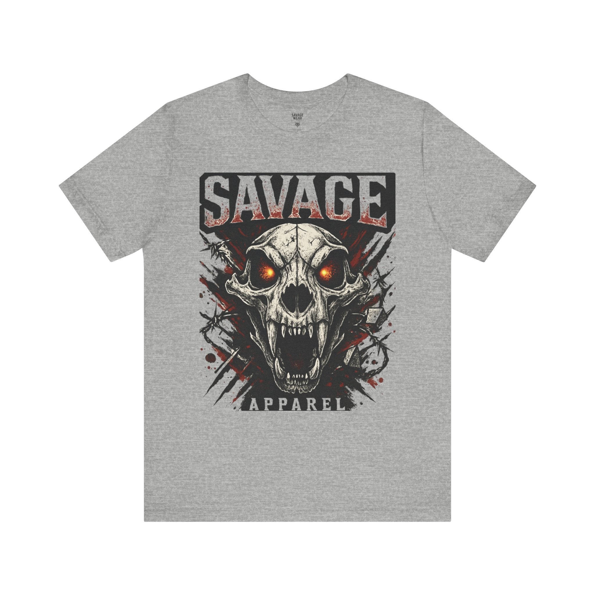 Savage Skull Tee — Graphic Horror Skull